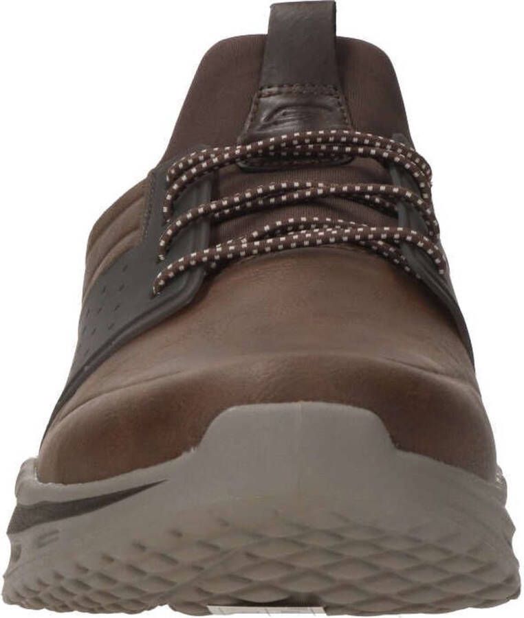 Skechers Arch Fit Orvan Pollick Heren Instappers Bruin