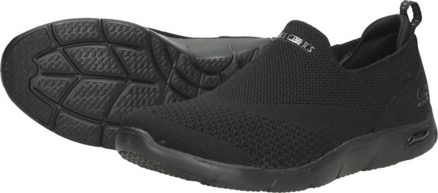 Skechers Arch Fit Refine dames sneakers Zwart Uitneembare zool