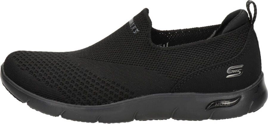 Skechers Arch Fit Refine dames sneakers Zwart Uitneembare zool