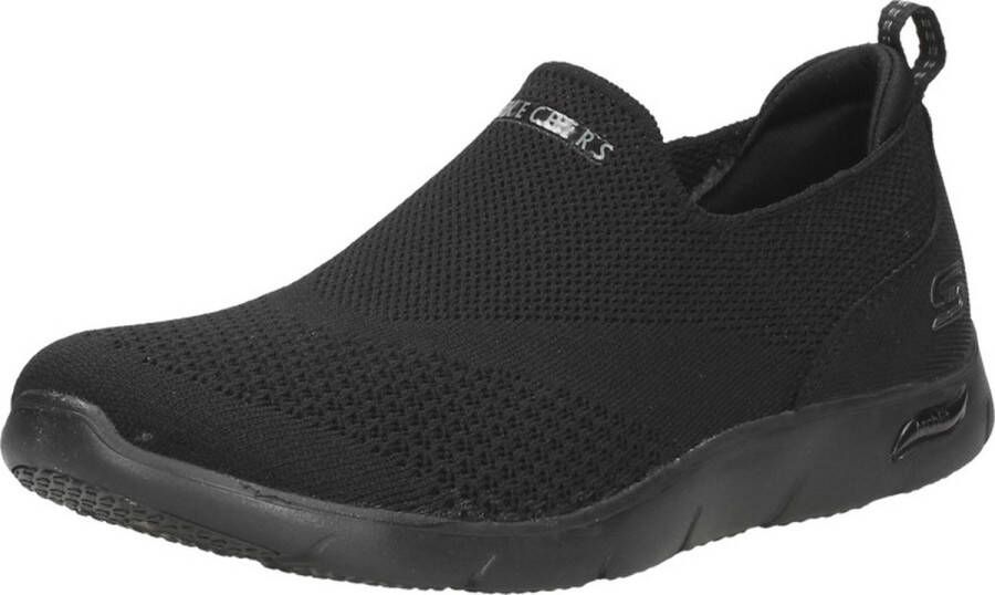 Skechers Arch Fit Refine dames sneakers Zwart Uitneembare zool