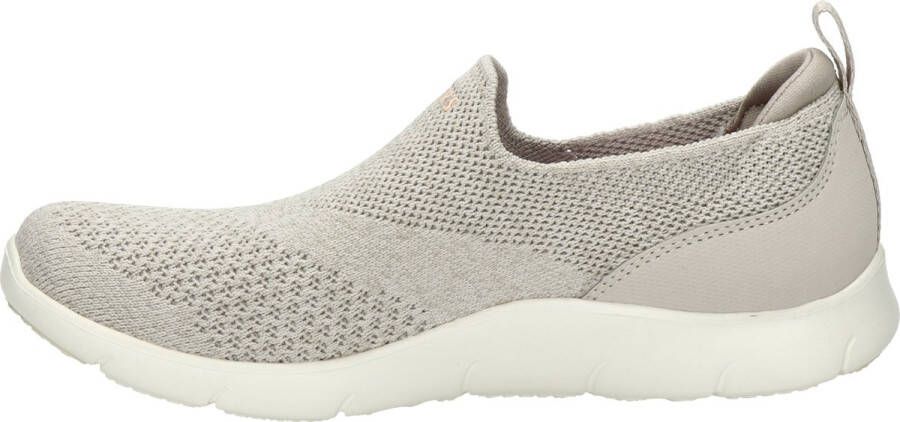 Skechers Arch Fit Refine Don'T Go Dames Instappers Taupe