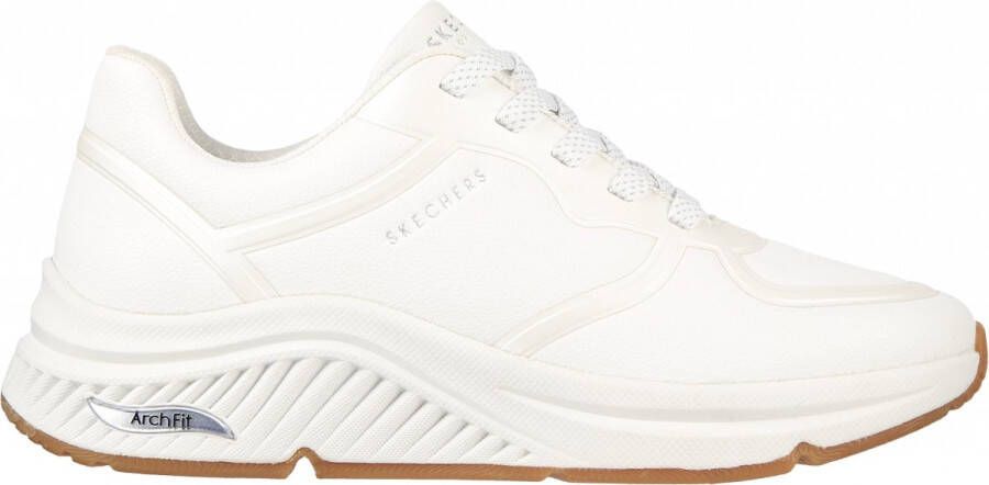 Skechers Arch Fit S-Miles- Mile Makers Dames Sneakers Wit