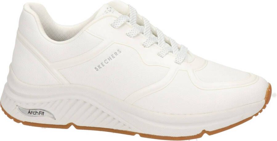 Skechers Arch Fit S-Miles- Mile Makers Dames Sneakers Wit