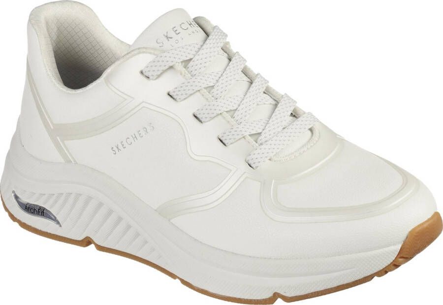 Skechers Arch Fit S-Miles- Mile Makers Dames Sneakers Wit