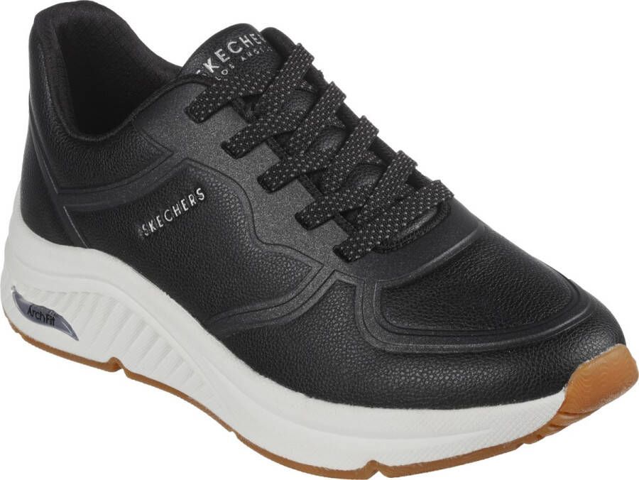 Skechers Arch Fit S-Miles- Mile Makers Dames Sneakers Zwart