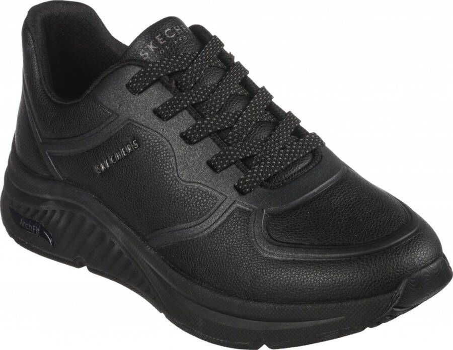 Skechers Arch Fit S-Miles- Mile Makers Dames Sneakers Zwart