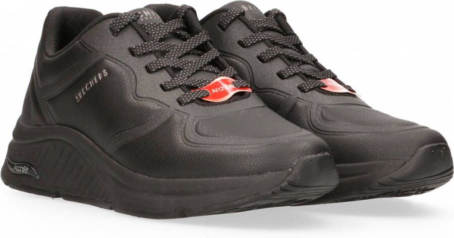 Skechers Arch Fit S-Miles- Mile Makers Dames Sneakers Zwart