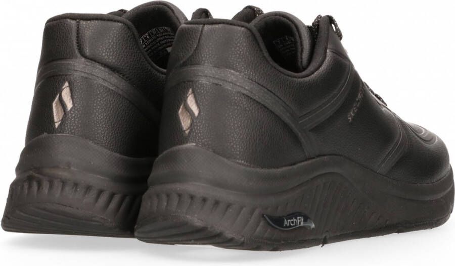 Skechers Arch Fit S-Miles- Mile Makers Dames Sneakers Zwart