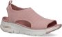 Skechers Comfortabele Arch Fit Vegan Sandaal Pink Dames - Thumbnail 6