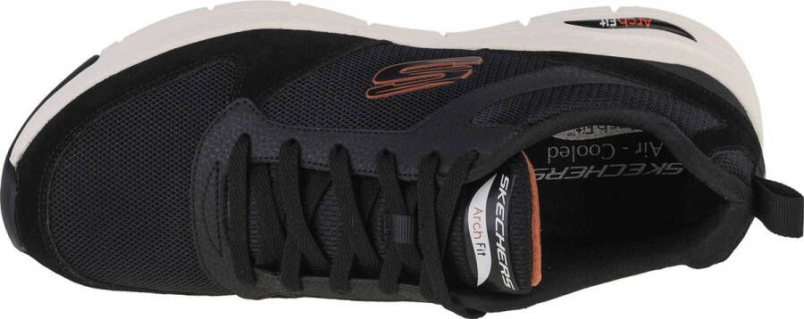 Skechers Arch Fit Servitica 232101-BLK Mannen Zwart Sneakers