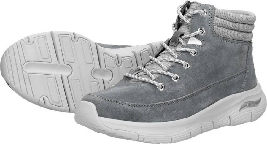 Skechers Arch Fit Smooth Comfy Chill Dames Sneakers Grijs