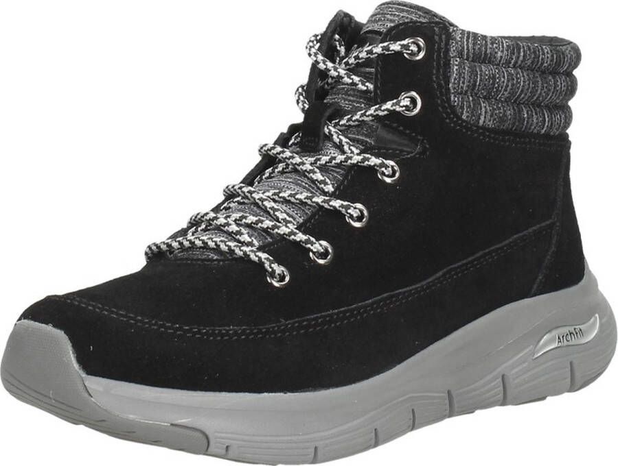 Skechers Arch Fit Smooth Comfy Chill Dames Sneakers Zwart