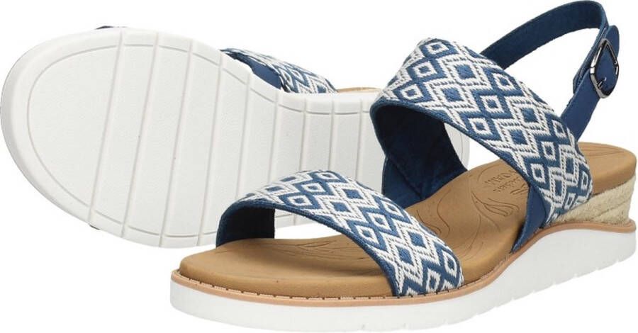 Skechers Beach Kiss Wedge Sandalen blauw Dames - Foto 7