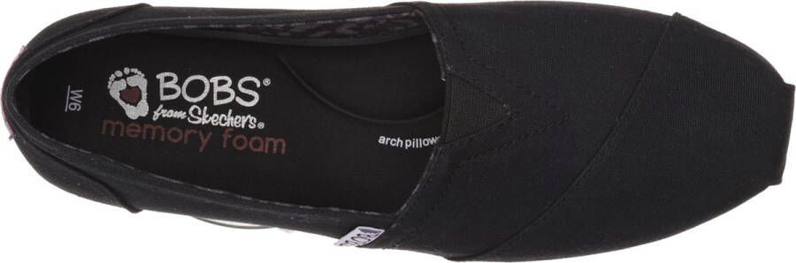 Skechers Bobs Plush Peace & Love Dames Espadrilles Black