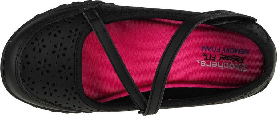Skechers Breathe Easy Playground Popp 82277L-BBK voor meisje Zwart Sportschoenen
