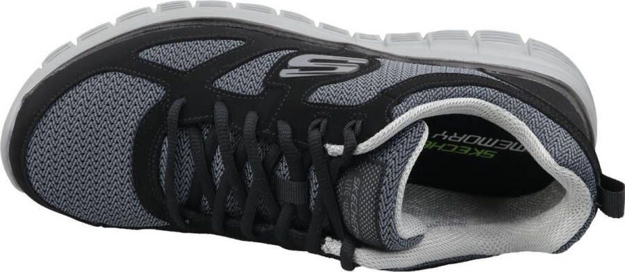 Skechers Burns Agoura 52635-BKGY Mannen Zwart Sneakers Sportschoenen - Foto 3