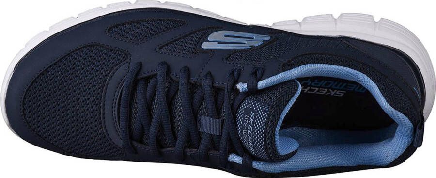 Skechers Burns Agoura 52635-NVY Mannen Marineblauw Sneakers Sportschoenen - Foto 3