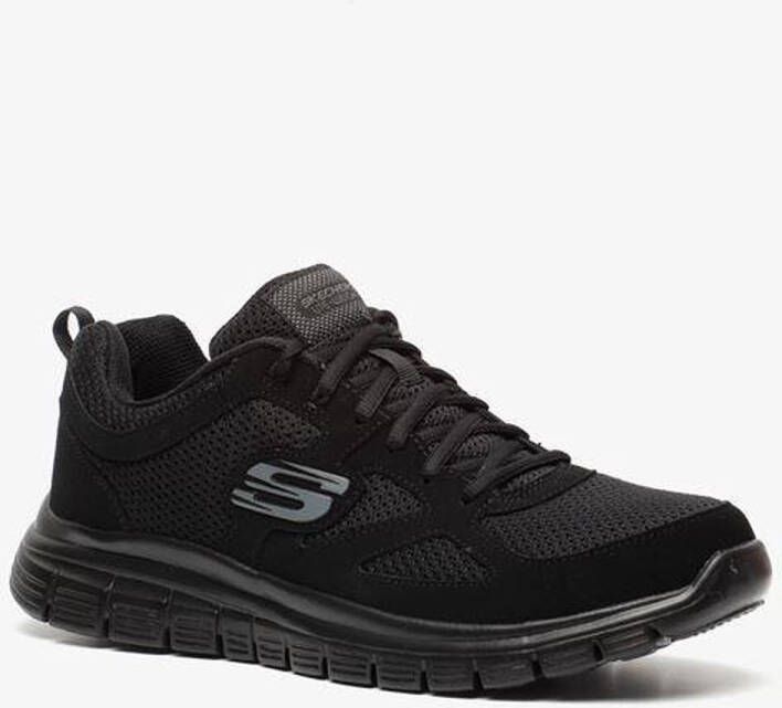 Skechers Burns-Agoura heren sneakers zwart Extra comfort Memory Foam