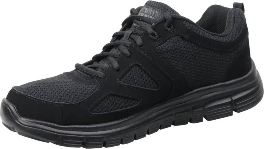 Skechers Burns-Agoura heren sneakers zwart Extra comfort Memory Foam