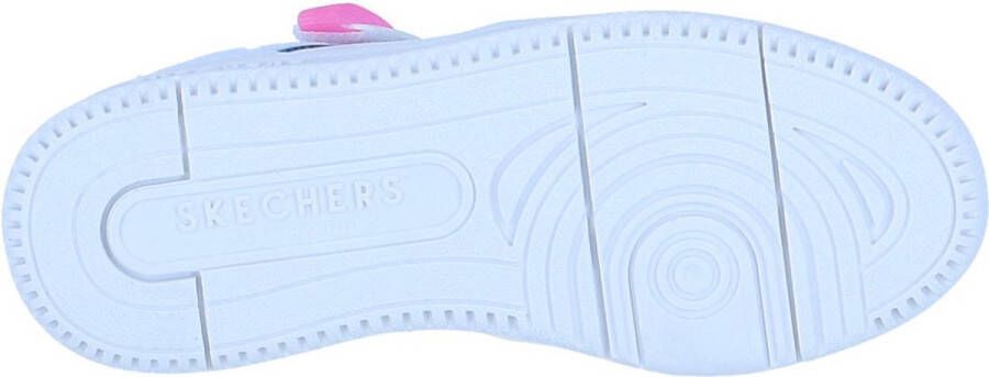 Skechers Court Squad-Color Remix Meisjes Sneakers White