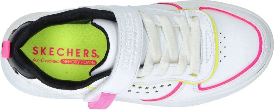 Skechers Court Squad Color Remix Sneaker Meisjes Wit multi