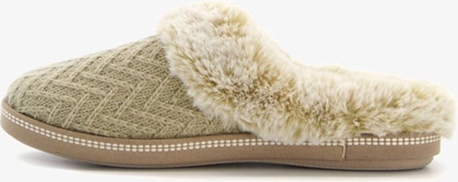 Skechers Cozy Campfire dames pantoffels Beige Extra comfort Memory Foam