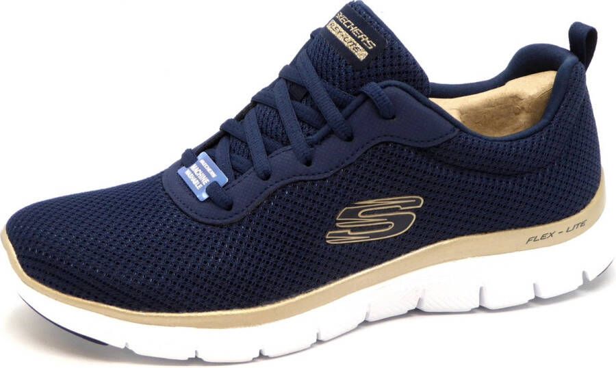 Skechers Dames Sneaker Flex Appeal 4.0 Brilliant View 149303 NVGD Blauw