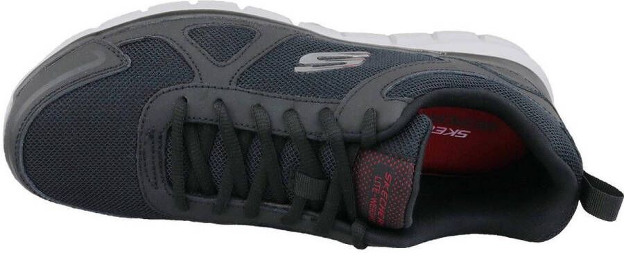 Skechers De Track Sneakers Mannen zwart wit rood