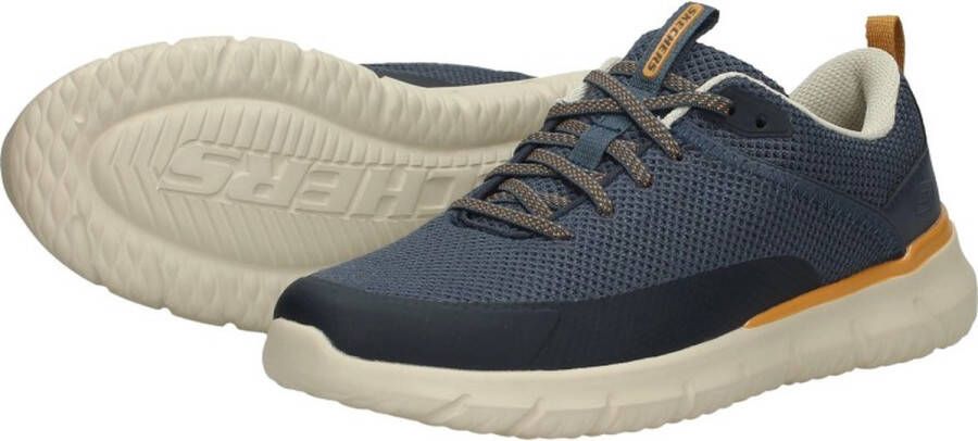 Skechers Del Retto Sneakers blauw Textiel Heren