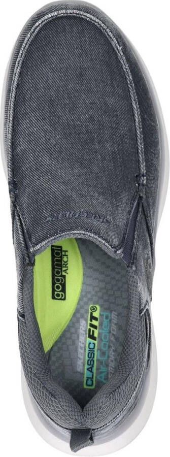 Skechers Delson 2.0 Larwin heren instappers blauw - Foto 4