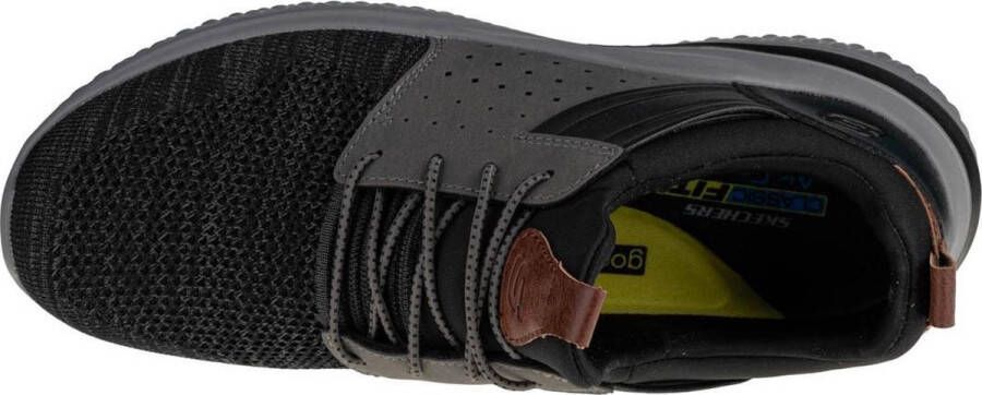 Skechers Delson 3.0 Cicada Heren Sneakers Black Grey