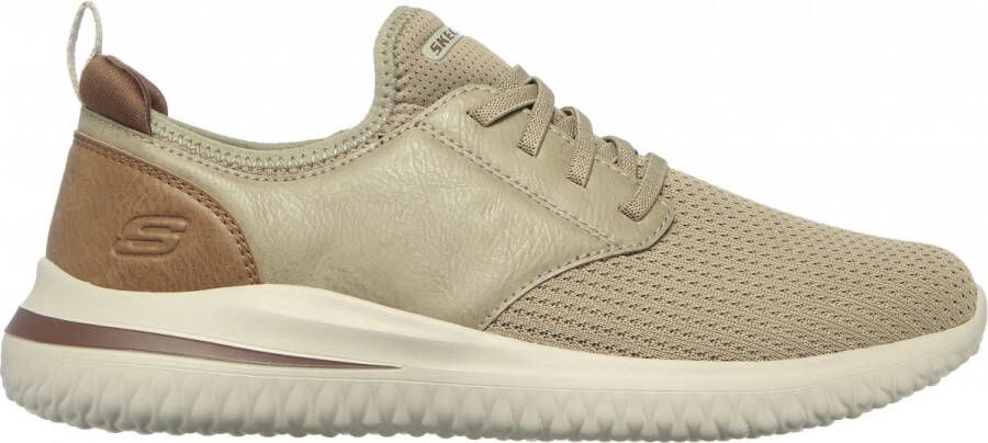 Skechers Delson 3.0 heren sneaker Taupe