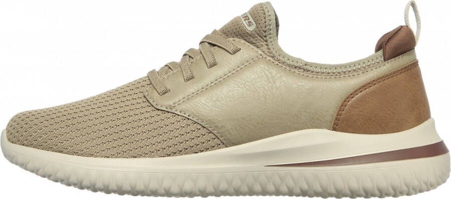 Skechers Delson 3.0 heren sneaker Taupe