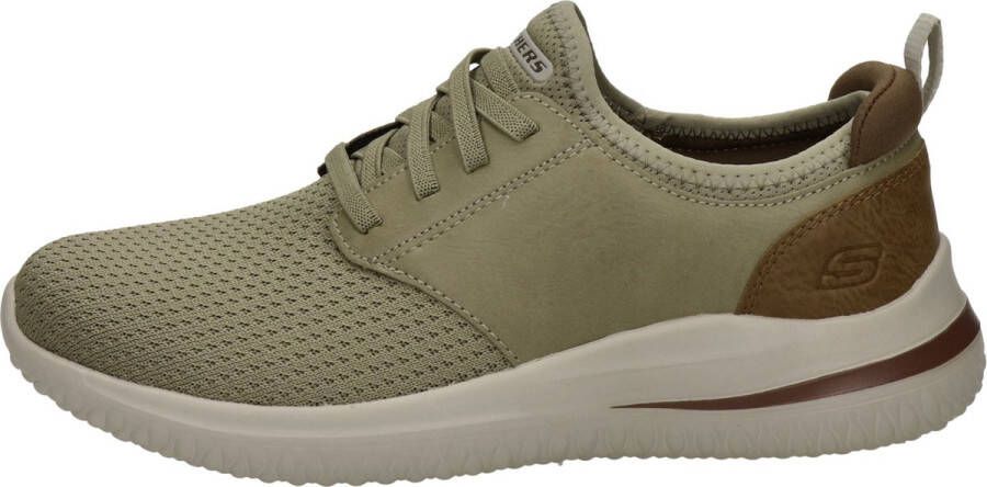 Skechers Delson 3.0 heren sneaker Taupe