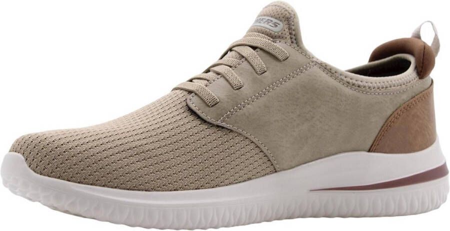Skechers Delson 3.0 heren sneaker Taupe