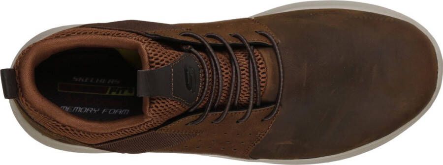 Skechers Delson Axton Heren Veterschoenen Bruin