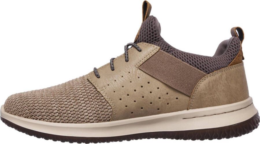 Skechers Delson Camben Heren Sneakers Taupe