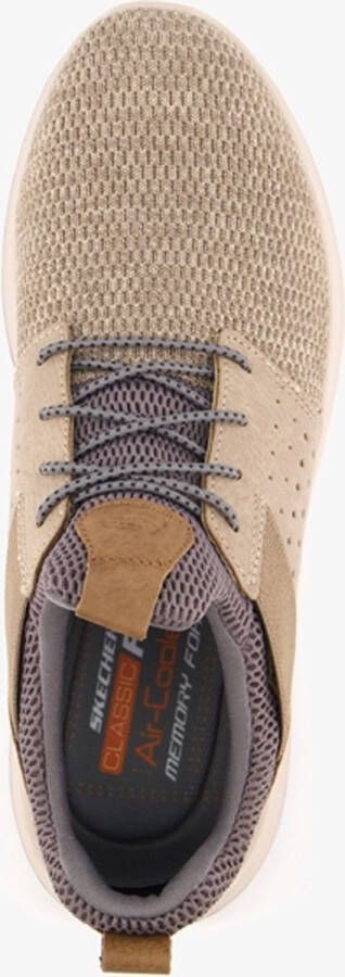 Skechers Delson Camben Heren Sneakers Taupe