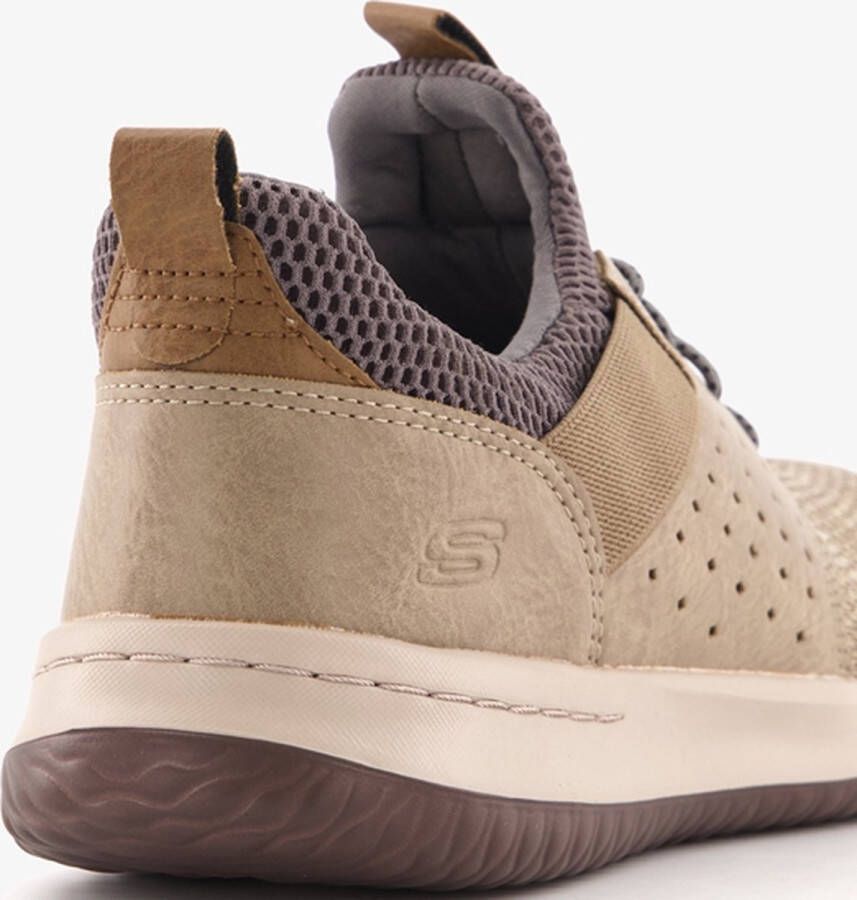 Skechers Delson Camben Heren Sneakers Taupe