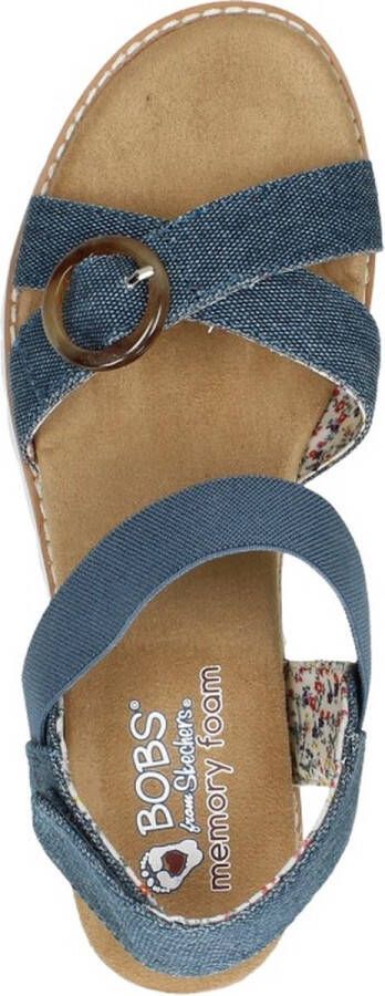 Skechers Desert Kiss Hi Sandalen Hak blauw