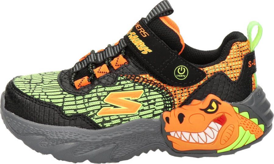 Skechers Dino Lights Sneakers zwart Synthetisch