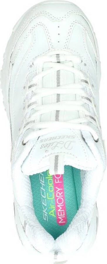 Skechers D'Lites Fresh Start Dames Sneakers Wit