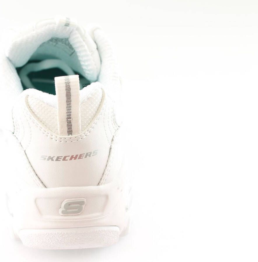 Skechers D'Lites Fresh Start Dames Sneakers Wit