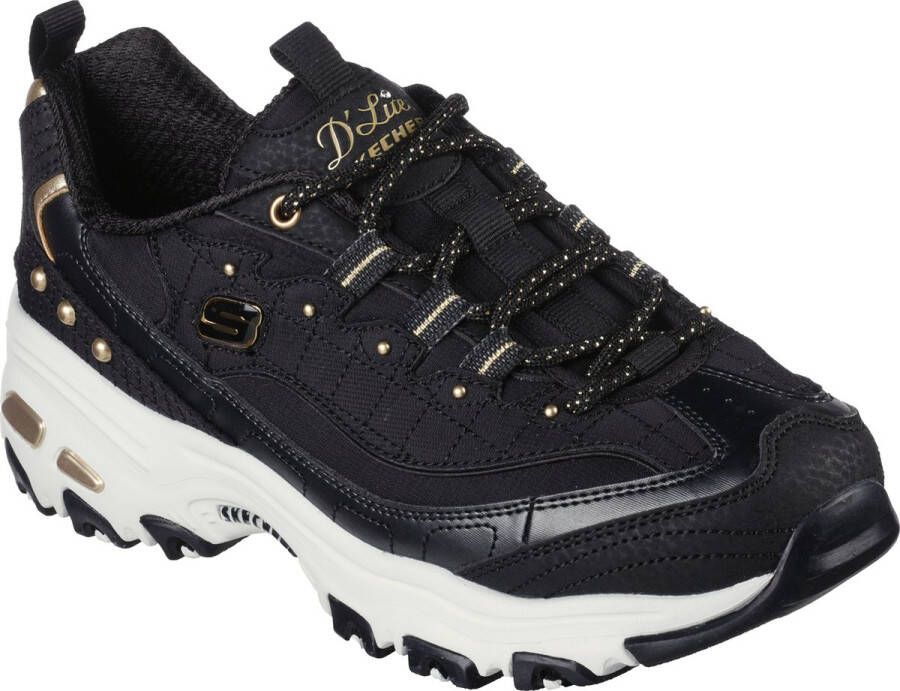 Skechers D'LITES LADIES NIGHT dames sneakers Zwart