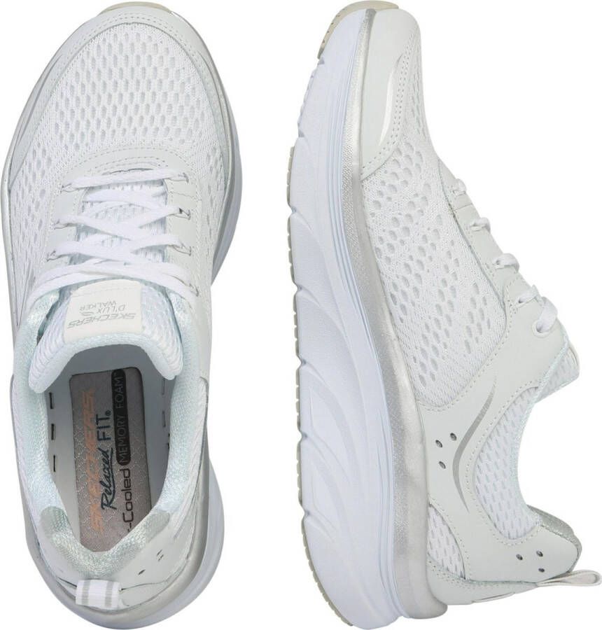 Skechers D'Lux Walker 149023-WSL Vrouwen Wit Sneakers - Foto 12