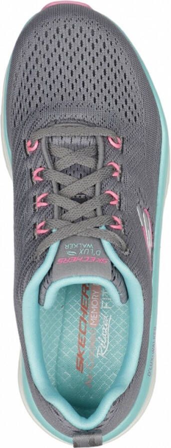 Skechers D'Lux Walker Fresh Finesse 149368-GMLT Vrouwen Grijs Sneakers Sportschoenen - Foto 4