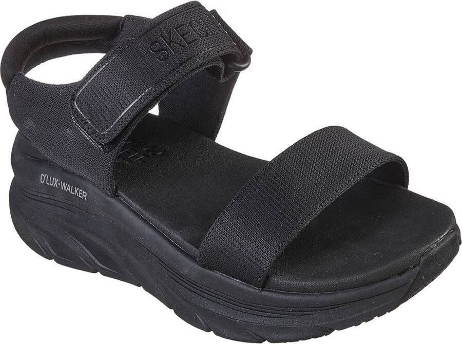 Skechers D'Lux Walker New Block sandalen zwart