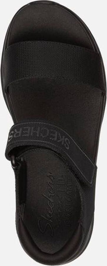 Skechers D'Lux Walker New Block sandalen zwart