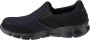 Skechers Equalizer 51361-BBK Mannen Zwart Sneakers - Thumbnail 5