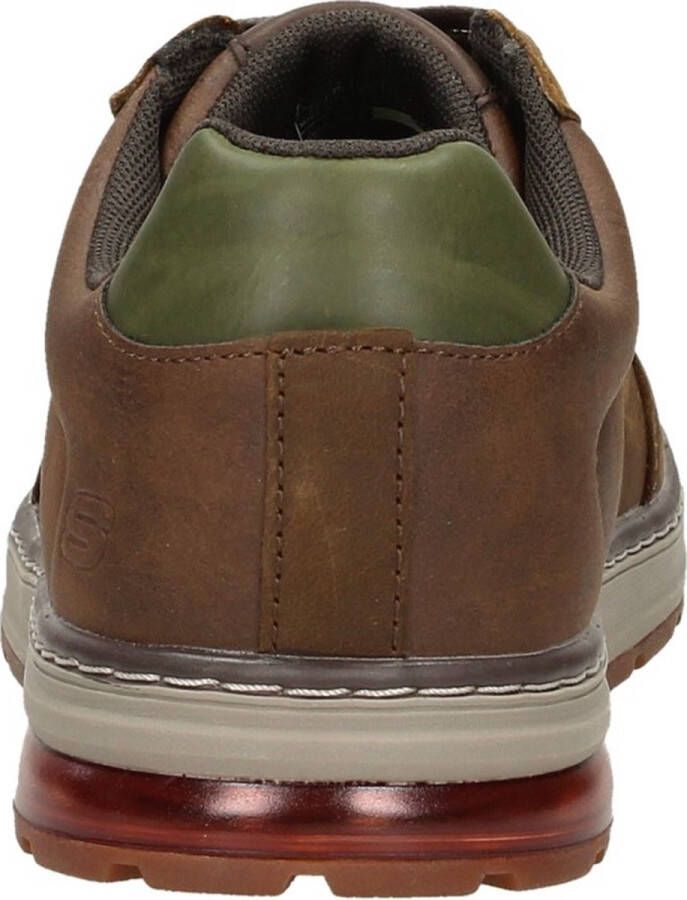 Skechers Evenston-Fanton Heren Veterschoenen Dark Brown